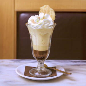 Affogato de café